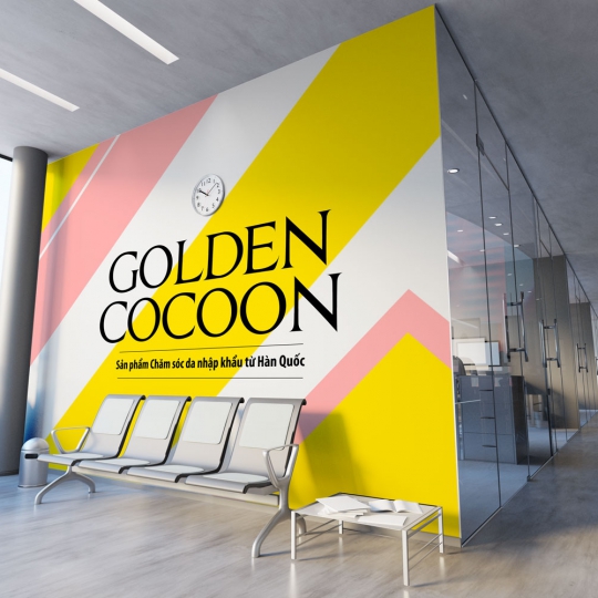 Thiết kế trọn bộ ấn phẩm Marketing mỹ phẩm Golden Cocoon 