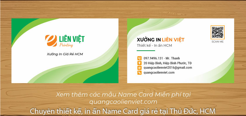 in card visit giá rẻ HCM